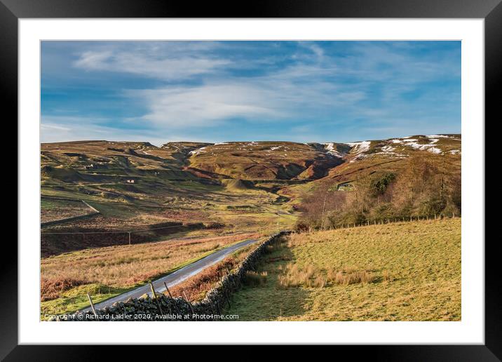 Coldberry Mine and Gutter, Teesdale (2) Framed Mounted Print by Richard Laidler