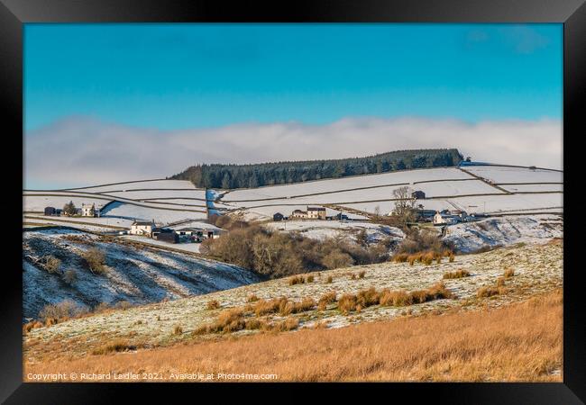 Over to Ettersgill from Ash Hill, Teesdale Framed Print by Richard Laidler