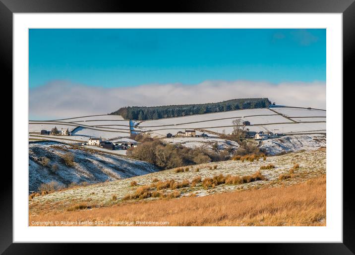 Over to Ettersgill from Ash Hill, Teesdale Framed Mounted Print by Richard Laidler