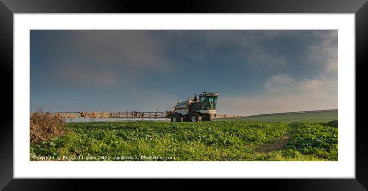 Autumn Spraying at Foxberry  Framed Mounted Print by Richard Laidler