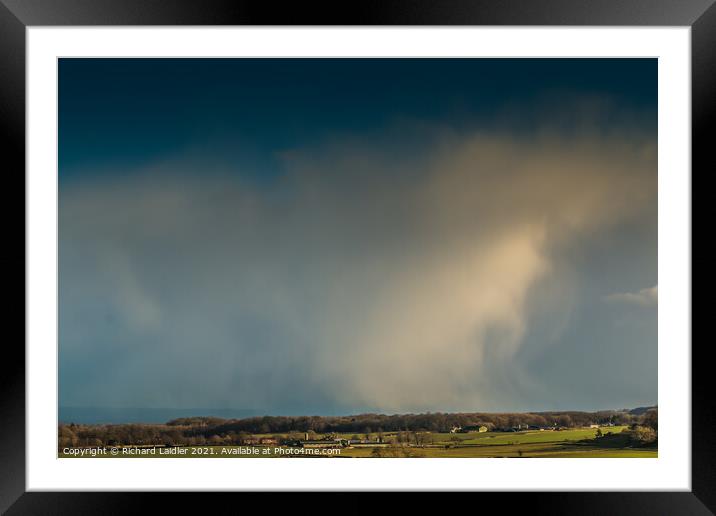 Snowstorm over East Layton Framed Mounted Print by Richard Laidler