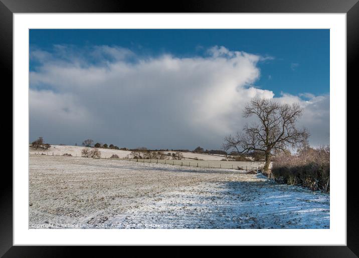 Snowy Hutton Magna, Teesdale Framed Mounted Print by Richard Laidler