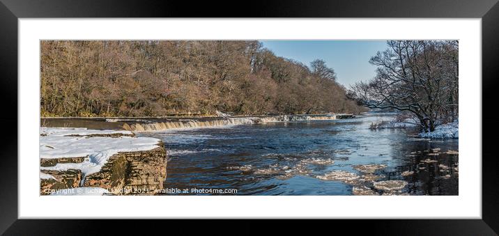 Iced Tees Panorama Framed Mounted Print by Richard Laidler
