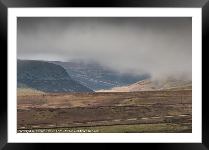 Clouds Lifting off Cronkley Scar and Widdybank Fell (2) Framed Mounted Print by Richard Laidler