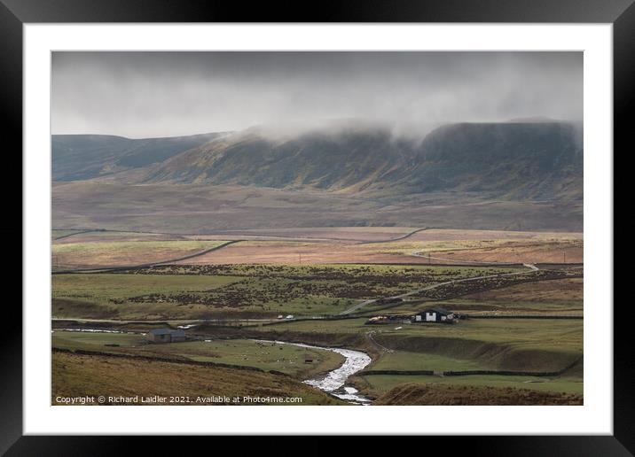Clouds Lifting off Cronkley Scar Framed Mounted Print by Richard Laidler