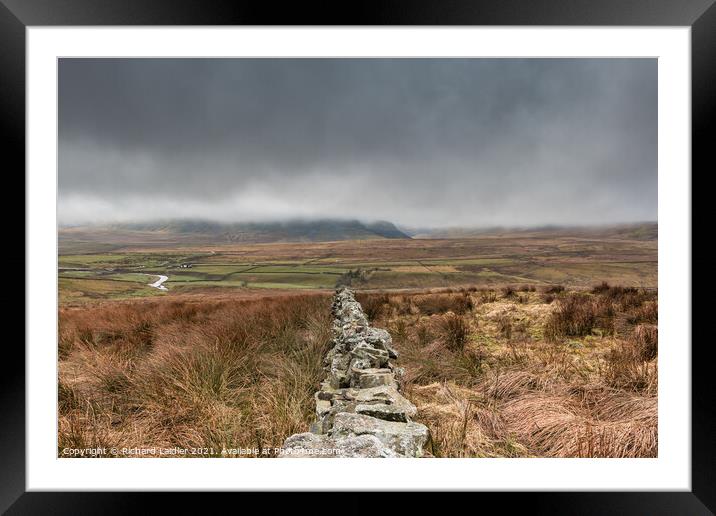 Clouds Lifting off Cronkley Scar and Widdybank Fell (1) Framed Mounted Print by Richard Laidler