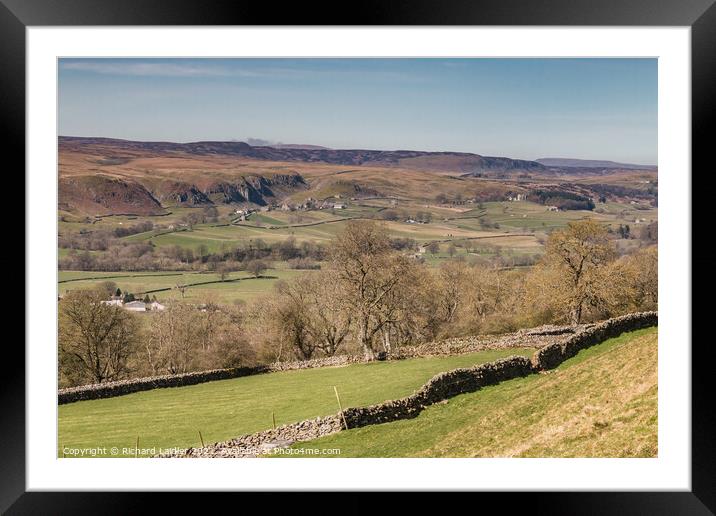 Over to Holwick, Teesdale in Spring (1) Framed Mounted Print by Richard Laidler
