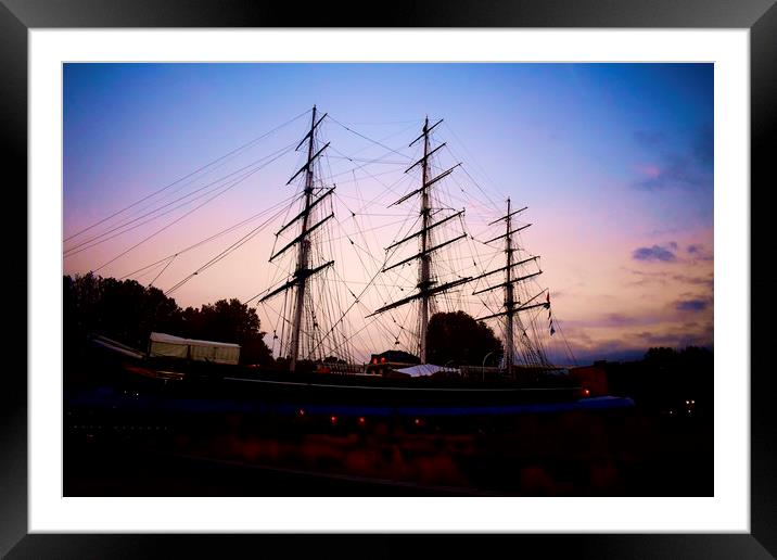 cutty sark Framed Mounted Print by Emma whipple