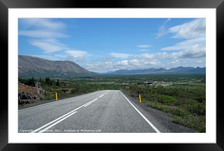 Road trip through Iceland Framed Mounted Print by Lensw0rld 