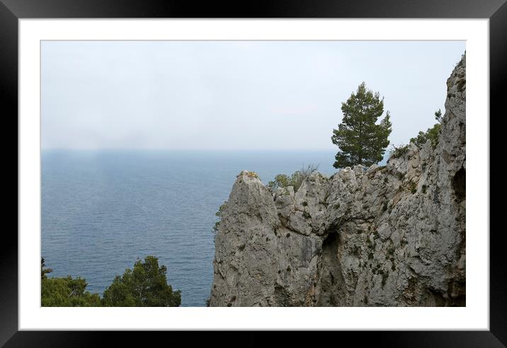 The beautiful coast of Capri, Italy Framed Mounted Print by Lensw0rld 