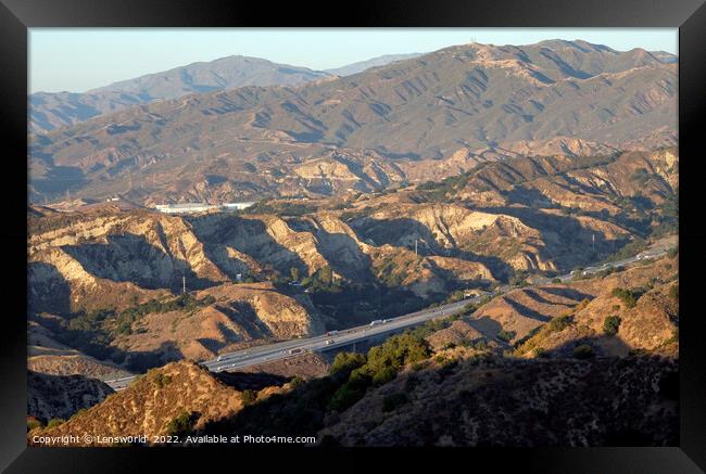 California desert highway Framed Print by Lensw0rld 