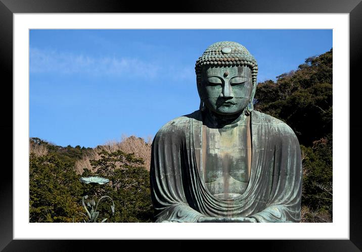 Others The Great Buddha in Kamakura, Japan Framed Mounted Print by Lensw0rld 