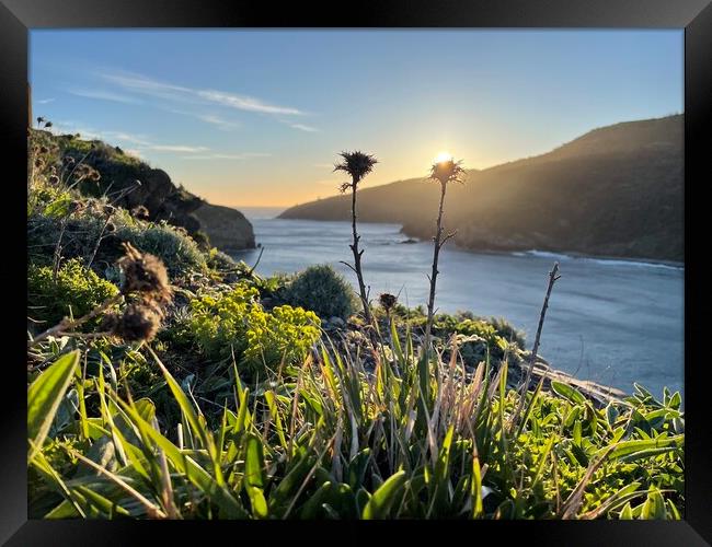 Sunrise at the coast of Spain Framed Print by Lensw0rld 