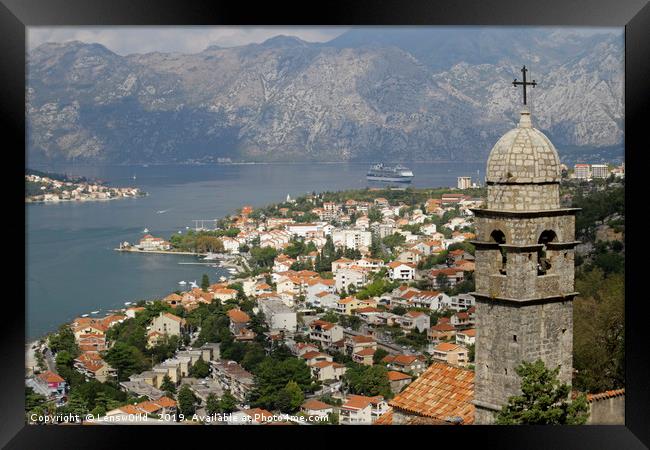 View over Kotor, Montenegro Framed Print by Lensw0rld 