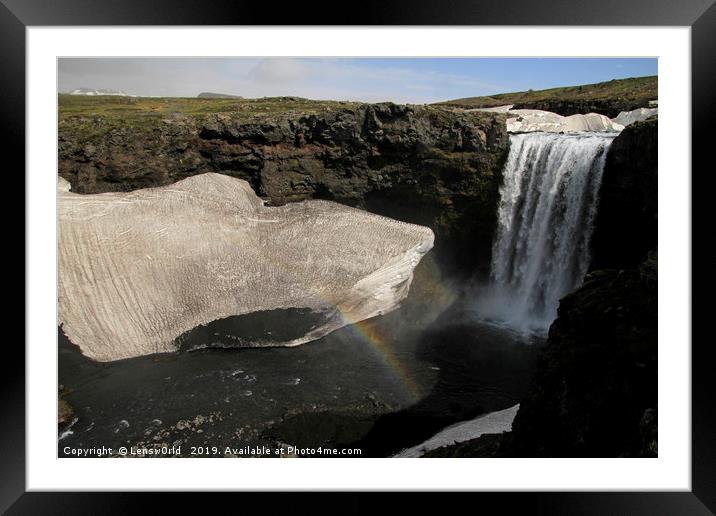 Rugged landscape in Iceland Framed Mounted Print by Lensw0rld 