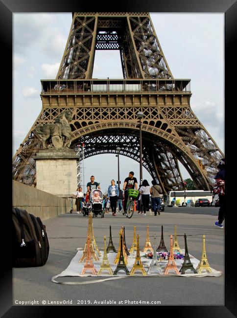 Many many Eiffel towers Framed Print by Lensw0rld 