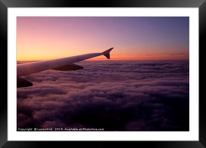 Flight into the sunset Framed Mounted Print by Lensw0rld 