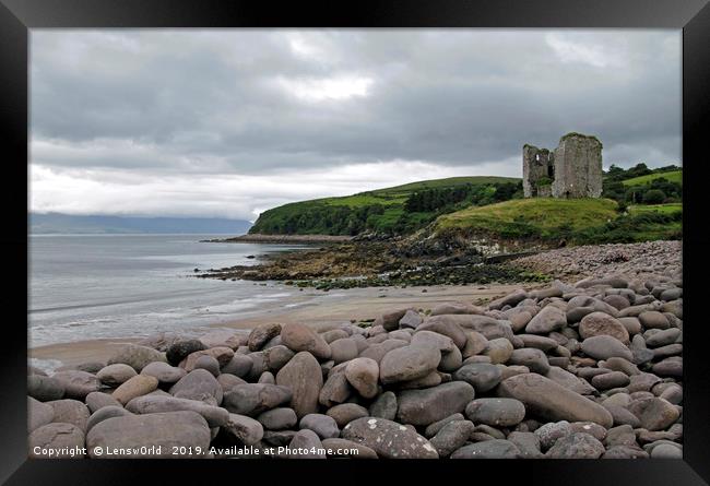 Ruin near the Irish coast Framed Print by Lensw0rld 