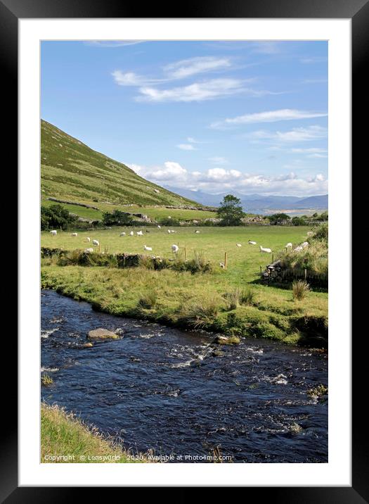 Countryside near Dingle, Ireland Framed Mounted Print by Lensw0rld 