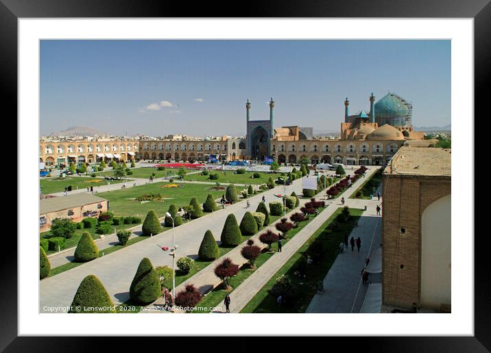 Naqsch-e Dschahan in Isfahan, Iran Framed Mounted Print by Lensw0rld 
