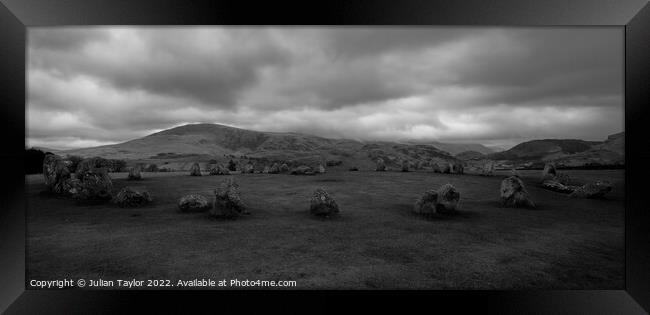 Castle Rigg Stone Circle, Lake District Framed Print by Jules Taylor