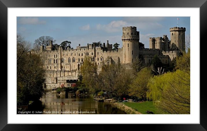 Warwick Castle Framed Mounted Print by Jules Taylor