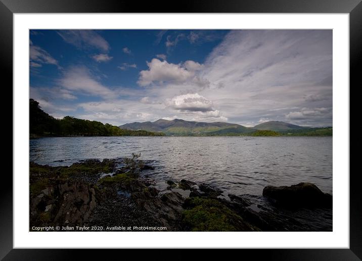 Skiddaw & Derwent Water Framed Mounted Print by Jules Taylor