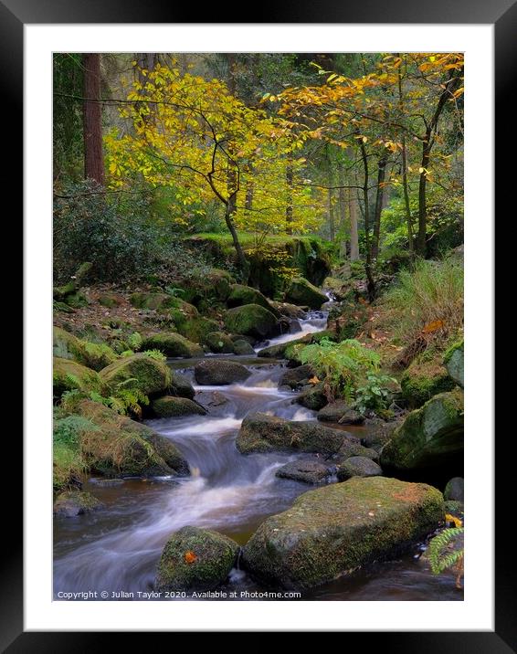 Wyming Brook  Framed Mounted Print by Jules Taylor