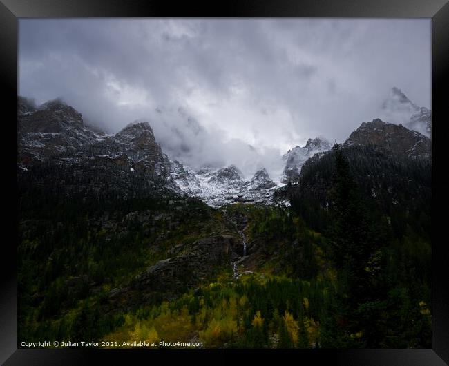 The Grand Tetons Framed Print by Jules Taylor