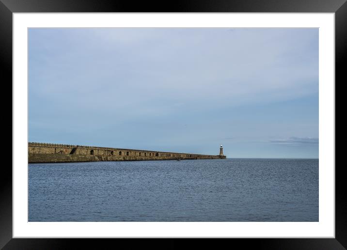 The Tynemouth Pier Framed Mounted Print by David Wilson