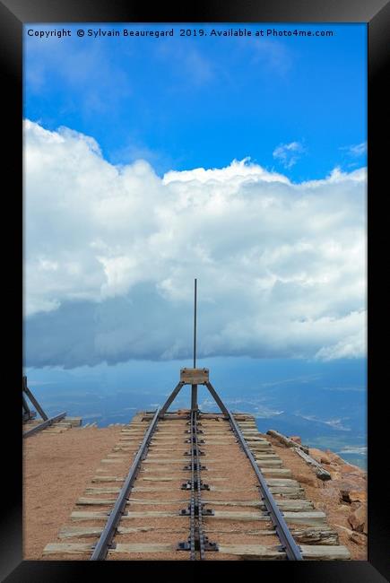 End of tracks, vertical Framed Print by Sylvain Beauregard