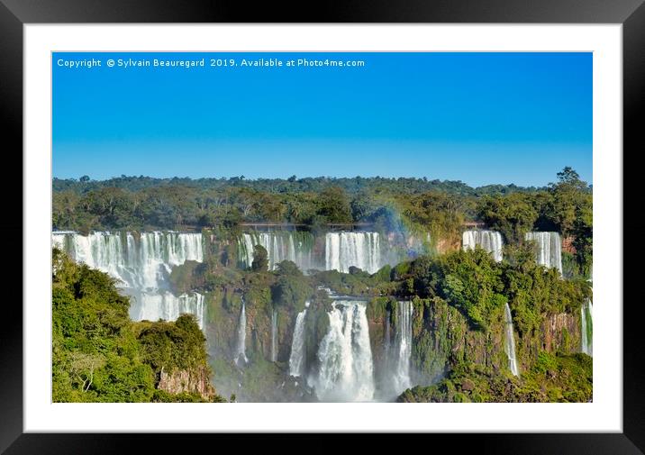 Iguazu Falls Framed Mounted Print by Sylvain Beauregard