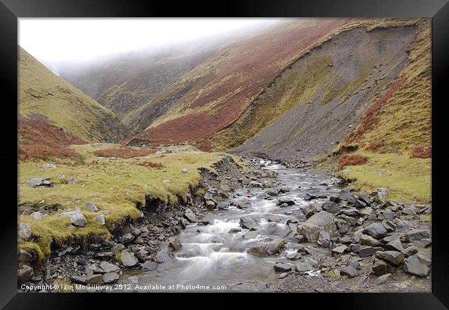 Grey Mare's Tail Framed Print by Iain McGillivray