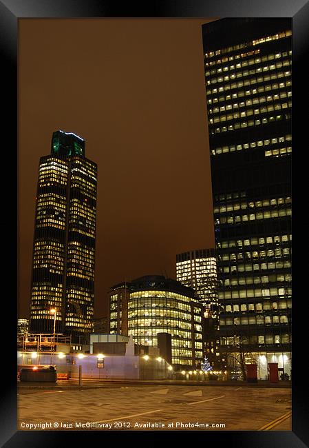 Tower 42 at Night Framed Print by Iain McGillivray