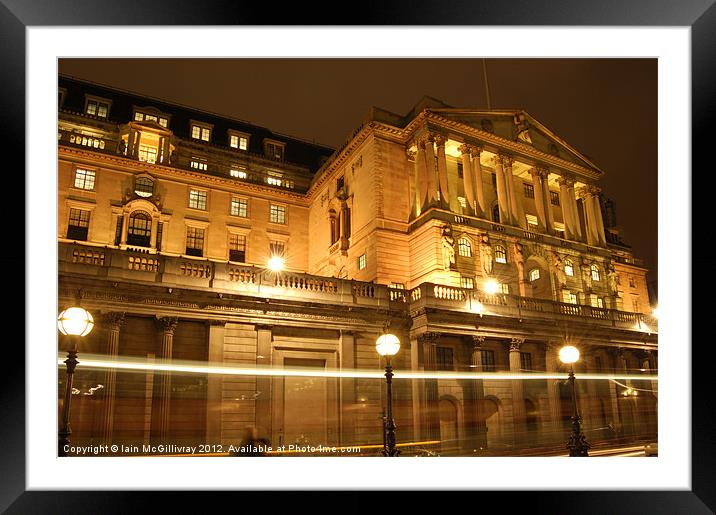 Bank of England Framed Mounted Print by Iain McGillivray