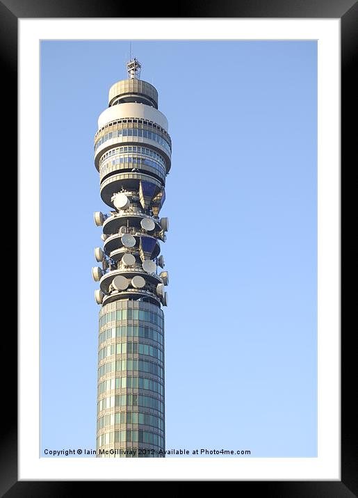Telecom Tower Framed Mounted Print by Iain McGillivray