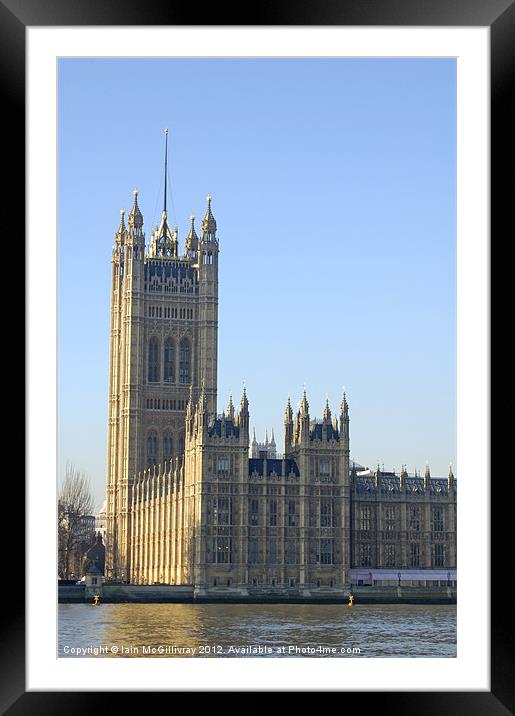 Victoria Tower Framed Mounted Print by Iain McGillivray