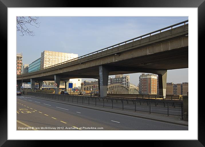 Highway Overpass Framed Mounted Print by Iain McGillivray