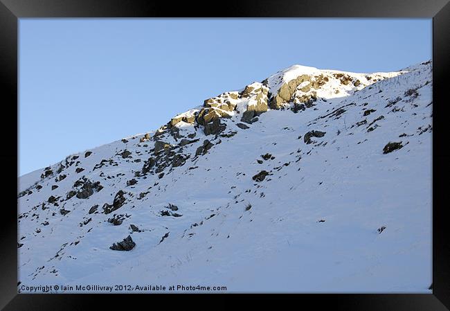 Campsies in the Snow Framed Print by Iain McGillivray