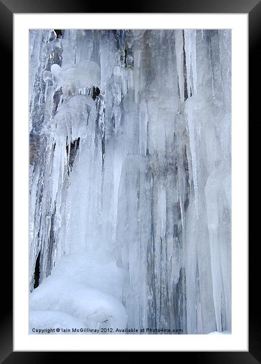 Ice Formation Framed Mounted Print by Iain McGillivray