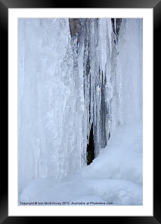 Ice Formation Framed Mounted Print by Iain McGillivray