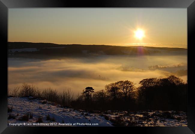 Campsie Sunset Framed Print by Iain McGillivray