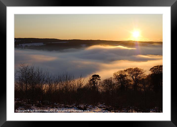Sunset Mist Framed Mounted Print by Iain McGillivray