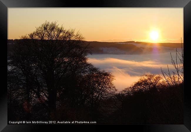 Campsie Sunset Framed Print by Iain McGillivray