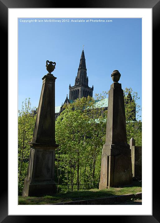 Glasgow Cathedral from the Necropolis Framed Mounted Print by Iain McGillivray