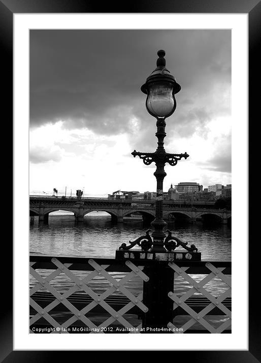 South Portland Street Bridge Framed Mounted Print by Iain McGillivray