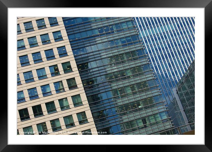 Modern Office Buildings Framed Mounted Print by Iain McGillivray