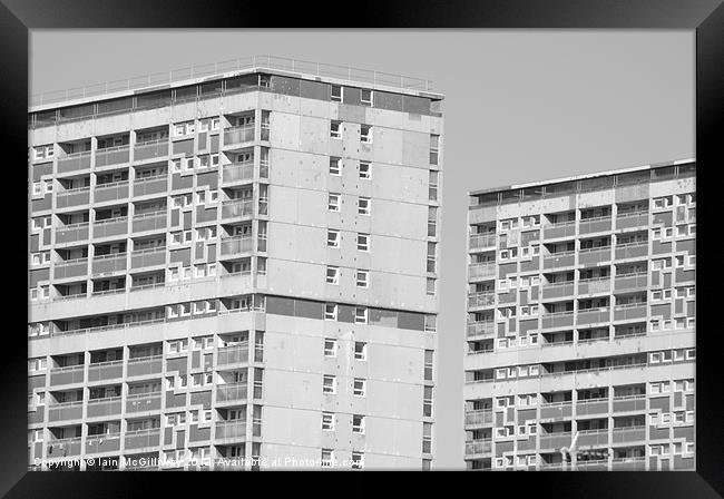 Tower Blocks Framed Print by Iain McGillivray