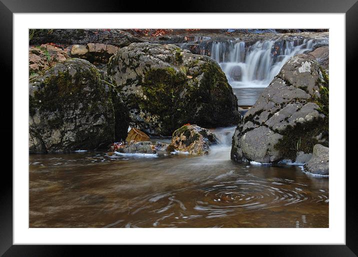 Campsie Waterfall 12 Framed Mounted Print by Iain McGillivray