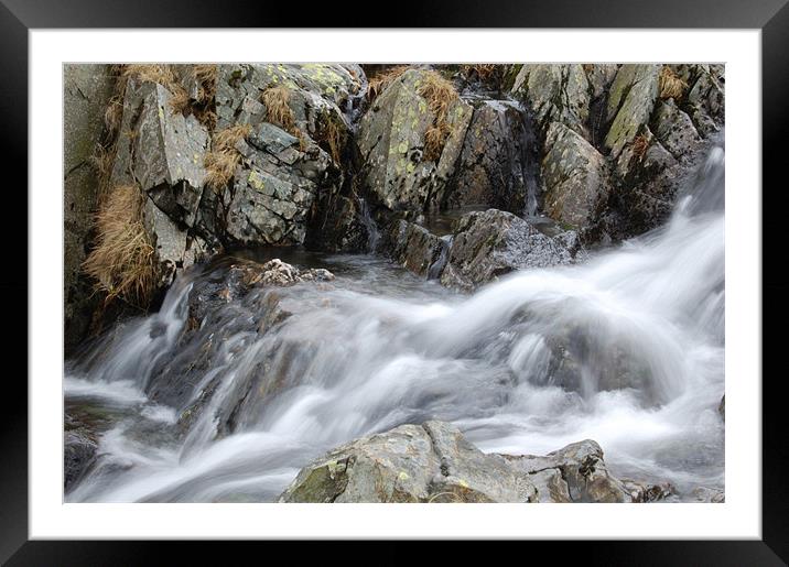 Kirkstone Waterfall V Framed Mounted Print by Iain McGillivray